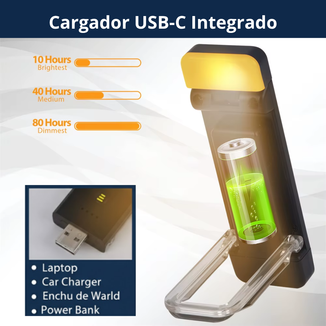 Marcapáginas LED Pro: Luz de Lectura Recargable